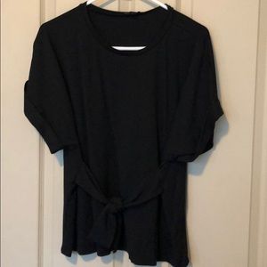 Express tie front blouse